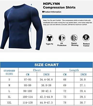 4/5 Pack Workout Compression Shirts Men Long/Short Sleeve Rash Guard Athletic Undershirt Gear T Shirt for Sports
