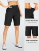 Women's 9" Long Shorts with Pockets High Waisted Knee Length Shorts for Women Workout Athletic Casual