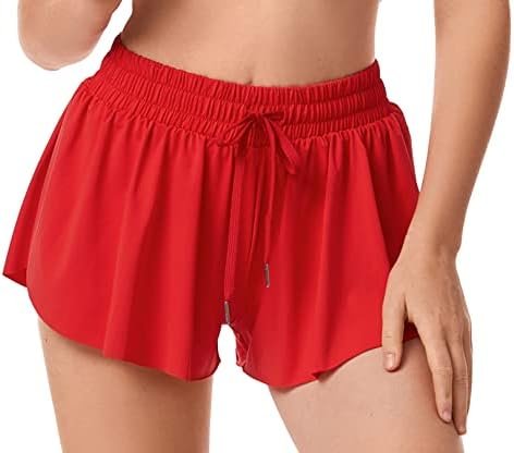 Athletic Shorts for Women Running Tennis Sports Shorts 2-in-1 Double Layer Quick-Drying Comfy Shorts Skort